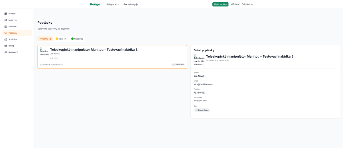 Zákazník hledá techniku podle lokality